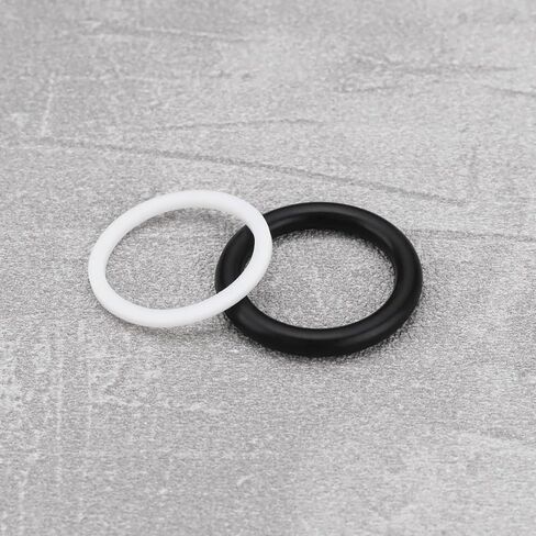 20pcs Quick release relect joulering rubber o ring searing gasket 25 × 20x2.5 مم و 24.8x20.6x1.3mm متوافق مع جرار توصيل BG3 ، بالأبيض والأسود in Saudi Arabia
