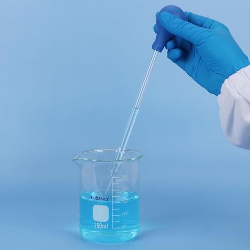Labasics Glass Non-Graduated Dropper Pipettes for Laboratory Use, Liquid Transfer and Mixing, for Scientific Experiments and Lab Applications (Pack of 50), 1ml in Saudi Arabia