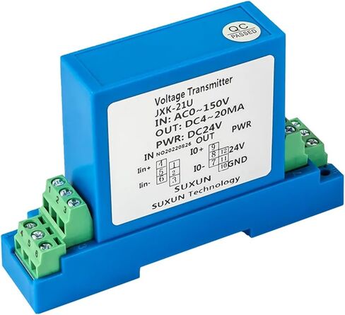 جهاز إرسال الجهد العالي الدقة DC 75MV 20V 50V 100V 200V 300V 1000V مستشعر محول 4-20MA 0-5V 0-10V الإخراج 24VDC (DC 0-10V ، DC 0-465V input_dc12v) in Kuwait