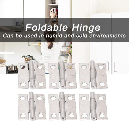 10Pcs 1in 304 Stainless Steel Foldable Hinges, Marine Boxes Cabinet Door Butt Hinges,Easy Install for Household Marine Applications in Saudi Arabia