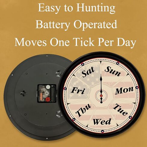 Gifts for Grandma, Day of The Week Clock, Unique Retirement Gifts, Wall Clock for Seniors Grandparents Funny Living Room Decor in Kuwait