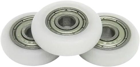 4pcs 4x18x5 POM Coated Roller BSR62418-5 Plastic Bearing Nylon Round Guide Wheels Line Wire Rope Bearing Pulleys in Saudi Arabia