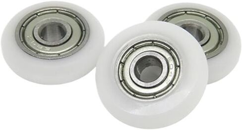 4pcs 4x18x5 POM Coated Roller BSR62418-5 Plastic Bearing Nylon Round Guide Wheels Line Wire Rope Bearing Pulleys in Saudi Arabia