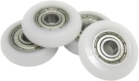 4pcs 4x18x5 POM Coated Roller BSR62418-5 Plastic Bearing Nylon Round Guide Wheels Line Wire Rope Bearing Pulleys in Saudi Arabia