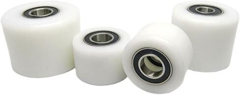5pcs 10x35x30MM 6800-2RS Conveyor Belt POM Bearing Pulley OD 35mm Wear-Resistant Guide Pulley Double Bearing Plastic(10X35X50MM_6800-2RS) in Saudi Arabia