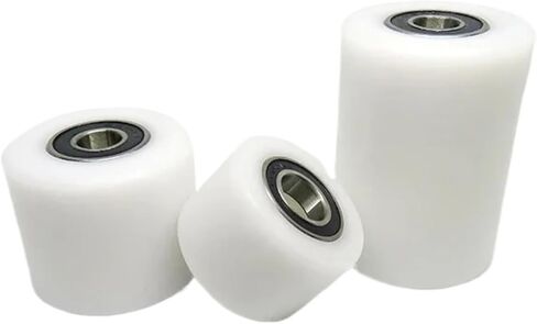 5pcs 10x35x30MM 6800-2RS Conveyor Belt POM Bearing Pulley OD 35mm Wear-Resistant Guide Pulley Double Bearing Plastic(10X35X50MM_6800-2RS) in Saudi Arabia