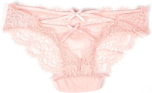 Ohyeah Women Plus Size Cheeky Banyes Eyelash Lace Thong Sexy V-Back Criss Cross Intelder 1-2pack in Kuwait