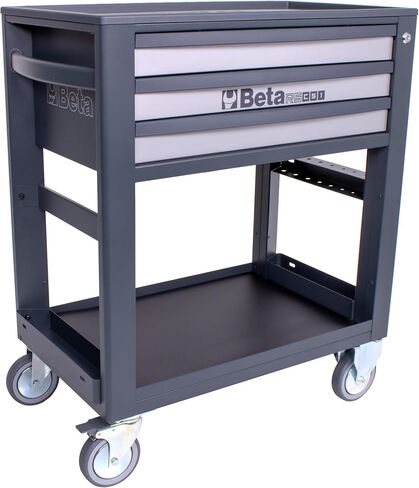 Beta RSC51 Black 3-Drawer Tool Tool Trolley ، قابلة للقفل ، حافة مكافحة السقوط ، 881 رطلاً سعة تحميل in Kuwait