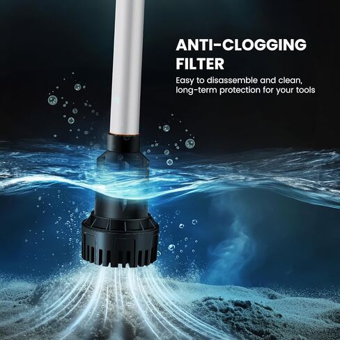 Cordless Stick Water Transfer Pump, Water Pump with 21V Battery Compatible with Makita 18V Battery,720GPH, Max Head Heicht 33 FT, Portable Utility Water Pump for Pool,Garden,Pond,Fish Tank in Saudi Arabia