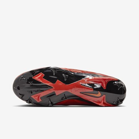 Nike Alpha Menace 4 Pro NRG Football Cleats (FQ3984-600, Picante Red/Bright Mandarin/Dragon Red/Black) Size 10.5 in Saudi Arabia