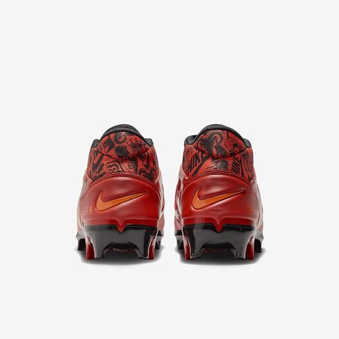 Nike Alpha Menace 4 Pro NRG Football Cleats (FQ3984-600, Picante Red/Bright Mandarin/Dragon Red/Black) Size 10.5 in Saudi Arabia
