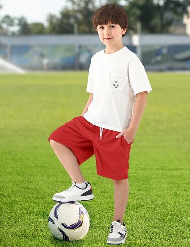 السراويل القصيرة الرياضية الأولاد شورت كرة السلة لكرة السلة سراويل فضفاضة تناسب التنفس السريع الجافة الجافة شورتات للشباب 6-16 سنة in Kuwait