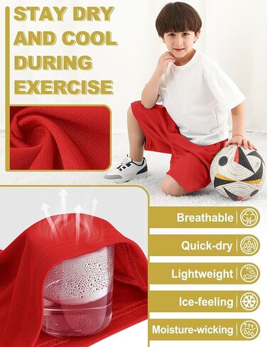 السراويل القصيرة الرياضية الأولاد شورت كرة السلة لكرة السلة سراويل فضفاضة تناسب التنفس السريع الجافة الجافة شورتات للشباب 6-16 سنة in Kuwait