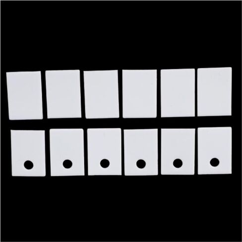 Alumina Ceramic Board, High Toughness Cooling Pad Alumina Ceramic Sheet 100pcs(Perforated 22x28x0.6MM)(Perforated 20x25x1MM) in Saudi Arabia