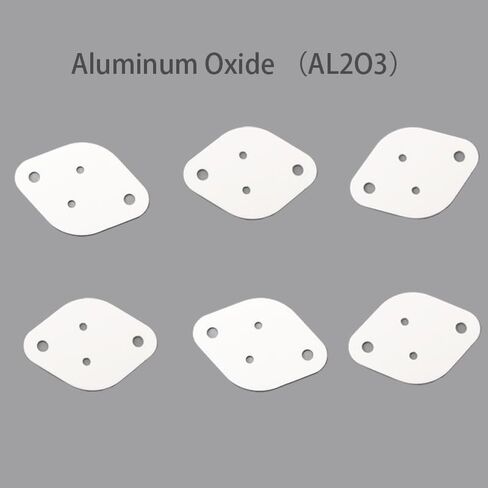 لوحة السيراميك ألومينا ، 41 × 29x1mm ، ألومينا أكسيد الألومنيوم عالية درجة الحرارة ، أربعة ثقوب ورقة سيراميك 10pcs in Kuwait