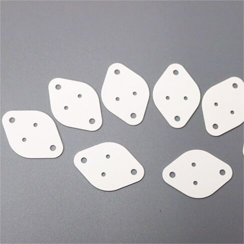 لوحة السيراميك ألومينا ، 41 × 29x1mm ، ألومينا أكسيد الألومنيوم عالية درجة الحرارة ، أربعة ثقوب ورقة سيراميك 10pcs in Kuwait