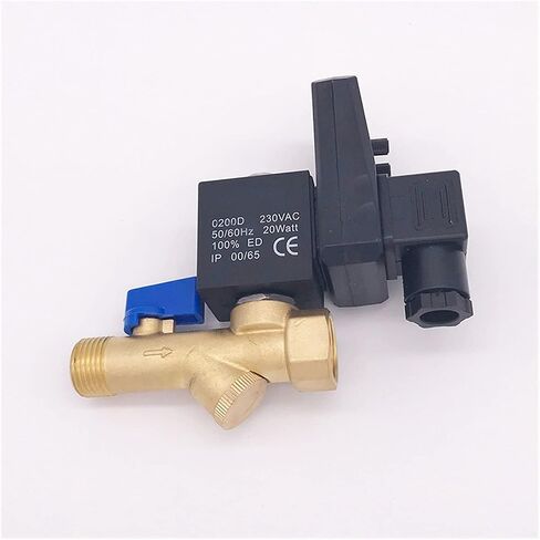 24v Solenoid Valve 1/2inch Electric Drain Timer Solenoid Valve Water Controller Valve Brass 2Way Compressor Automatic Valve(110 Volt) in Saudi Arabia