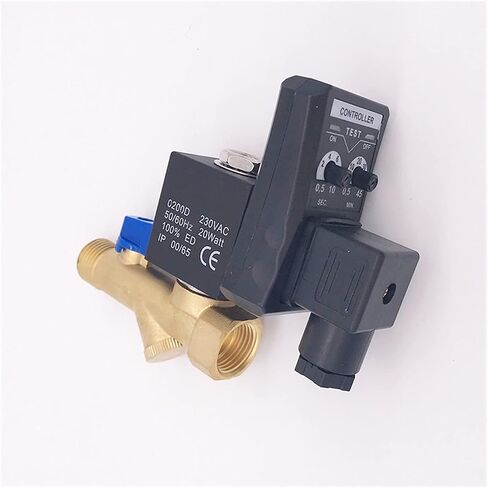 24v Solenoid Valve 1/2inch Electric Drain Timer Solenoid Valve Water Controller Valve Brass 2Way Compressor Automatic Valve(110 Volt) in Saudi Arabia