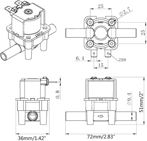 DC 12V 24V 220V Electric Solenoid Valve Magnetic Normally Closed Pressure Solenoid Valve Inlet Valve Water Air Inlet 1Pcs(12V) in Saudi Arabia