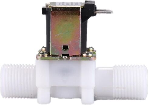 AC 220V DC 12V 24V 1/2" 3/4" Plastic Electric Normally Closed Solenoid Valve Magnetic Water Air Pressure Controller Switch(24v-Normally Closed,0.5 Inch) in Saudi Arabia