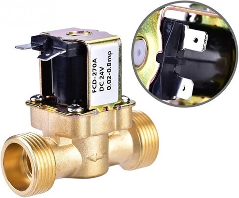Valve 3/4" DC24V Normally Brass Electric Solenoid Magnetic Valve for Water Control Tool(220v,0.5 Inch) in Saudi Arabia