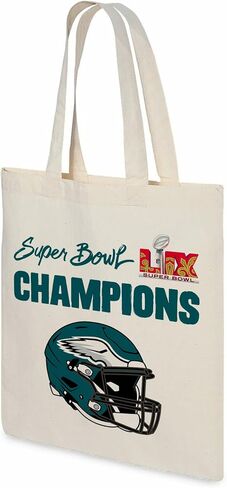 Northwest NFL Philadelphia Eagles 2025 Super Bowl Lix Mardi Canvas Tote 14x15 inches in Saudi Arabia