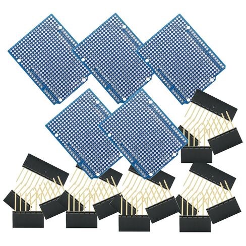 5pcs النموذج الأولي PCB protoshield DIY لـ Arduino Uno R3 Shield Board FR-4 2.54mm Pitch in Saudi Arabia