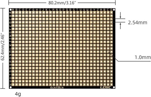 60x80mm Soft Thin PCB Flexible Double Side FR4 Laminate Breadboard Circuit Board Prototypes Matrixs Print Paper Portable in Saudi Arabia