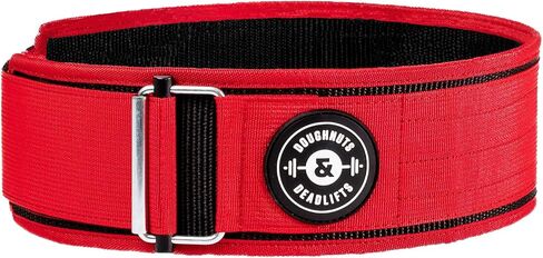 Quick Locking Weight Lifting Belt for Squats, Deadlifts, Bodybuilding, and Powerlifting - 4 Inch Back Support, Locking Metal Buckle with Velcro - Premium Design, Competition Standard in Saudi Arabia