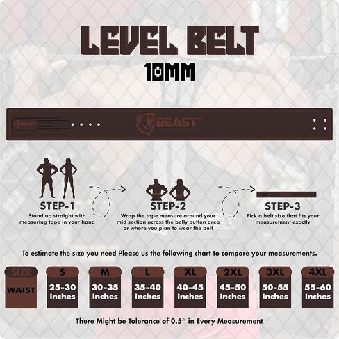 Weight Lifting 10MM 13MM Leather Lever Belt Powerlifting - Free Strap Lower Back Support for Weightlifting, Deadlifts, Squats, Power Belt - Men & Women in Kuwait