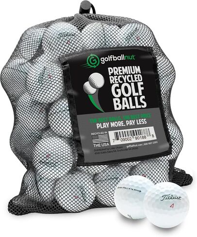 Recycled Golf Balls for Titleist Pro V1x 2021 - Premium Performance Used Golf Balls Bulk 4A Near Mint Condition – Includes Mesh Bag – (24-48)-Pack in Saudi Arabia