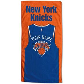 Northwest NBA New York Knicks Personalized Beach Towel, 30" x 60", Colorblock in Saudi Arabia