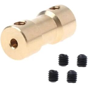1pc Copper Coupler 20mm Length Motor Shaft Coupling Connector Sleeve Adapter(3.17mm to 3.17mm) in Kuwait