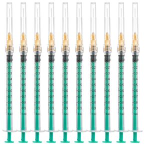 5 حزمة 3ML محاقن يمكن التخلص منها مع تصميم 23GA 1-بوصة ، وقفل Luer ، ملفوف بشكل فردي للمختبر ، والاستخدام العلمي والصناعي in Kuwait