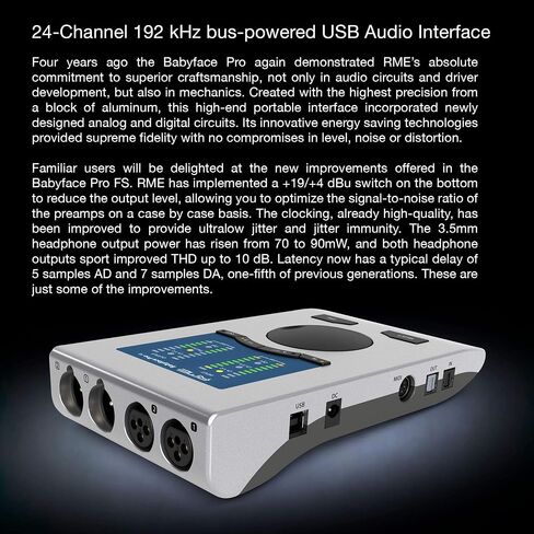 Babyface Pro FS 24 Channel 192 كيلو هرتز واجهة الصوت USB عالية الدقة (متجددة) in Saudi Arabia