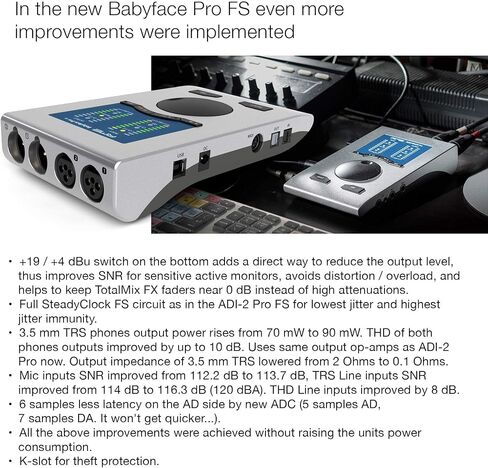 Babyface Pro FS 24 Channel 192 كيلو هرتز واجهة الصوت USB عالية الدقة (متجددة) in Saudi Arabia