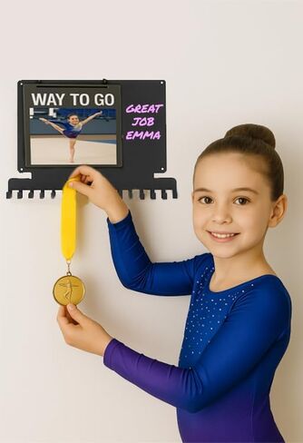 Medal Hanger Display,Medal Holder for Wall,Marathon Medal Display,Display for Martial Arts,Swimming,Gymnastics,Awards,Running Medal Hanger,Sports Medals holder, Race Medal Holder,Bib Holder Display in Saudi Arabia