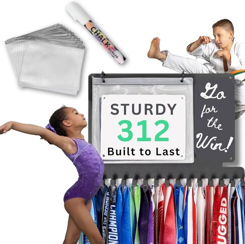 Medal Hanger Display,Medal Holder for Wall,Marathon Medal Display,Display for Martial Arts,Swimming,Gymnastics,Awards,Running Medal Hanger,Sports Medals holder, Race Medal Holder,Bib Holder Display in Saudi Arabia