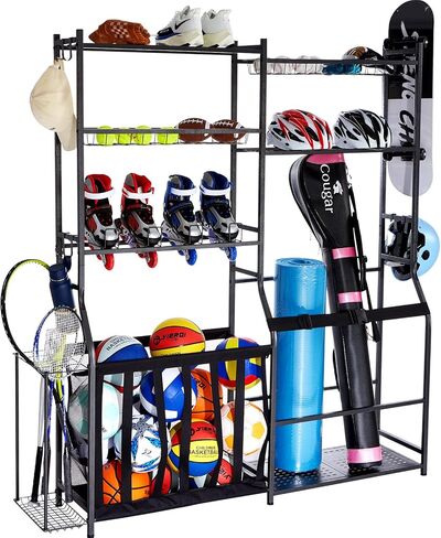 Vevor Golf Bag Organizer و Golf Bag Storage Rack حامل حامل ، رف تخزين المعدات الرياضية ، منظم تخزين الجولف للمرآب ، المعدات الرياضية ، والسنانير رف تخزين الألعاب in Saudi Arabia