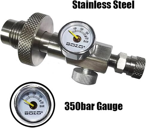 HPA Diving HPA Fill Station DIN G5/8 Filling Refill Station Charger Scuba Stainless Steel(5K Guage Female QD) in Saudi Arabia