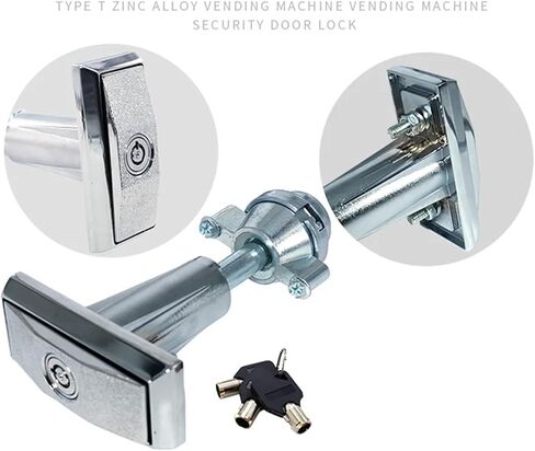 T-Shape Cabinet Vending Machine Booth Game Beverage ATM Smart Terminal Handle Locks Lock 1Pcs(Short Single Keys) in Saudi Arabia