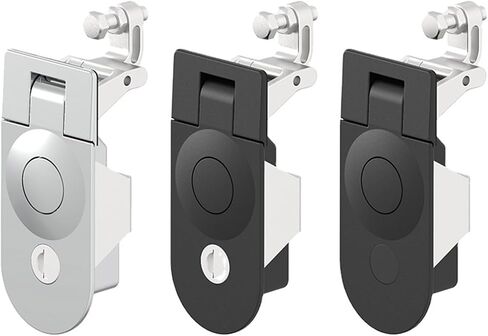 A7303_Zinc Alloy Cabinet Lock Trigger Latch Sealed Lever Compression Keyless 1Pcs(Silver) in Saudi Arabia