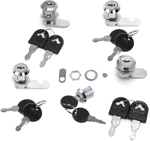 10-30mm Cam Lock Filing Cabinet Post Mailbox Drawer Cupboard Locker 2 for Key 1Pcs(10mm) in Kuwait