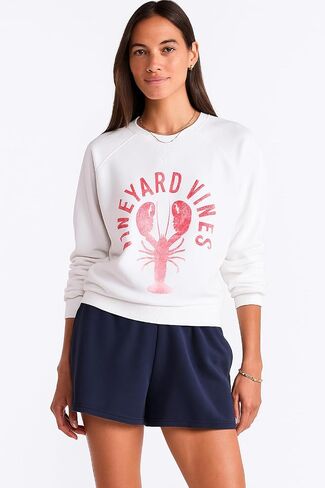 vineyard vines Women's Lobster Vineyard Terry Crewneck in Saudi Arabia