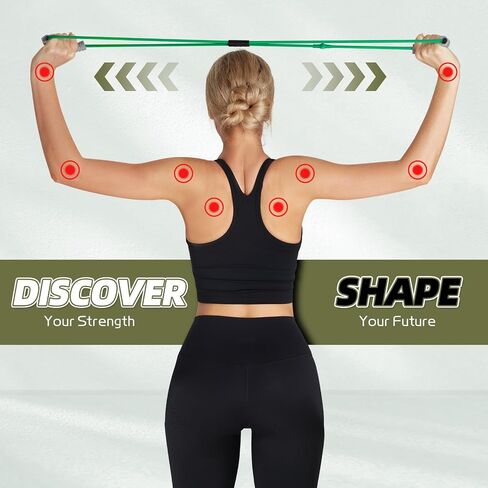 Resistance Band Figure 8 Exercise Cord, Fitness Resistance Bands with Handles, Exercise Tube Band for Arm and Shoulder Stretch in Saudi Arabia