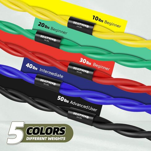 Resistance Band Figure 8 Exercise Cord, Fitness Resistance Bands with Handles, Exercise Tube Band for Arm and Shoulder Stretch in Saudi Arabia