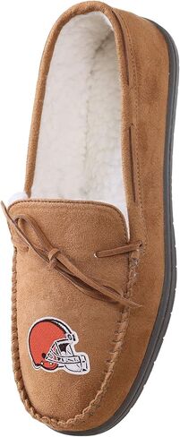 FOCO Men's NFL Logo Moccasin Slippers, Team Color, 11-12 in Saudi Arabia