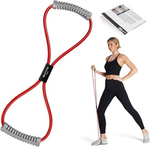Resistance Band Figure 8 Exercise Cord, Fitness Resistance Bands with Handles, Exercise Tube Band for Arm and Shoulder Stretch in Saudi Arabia