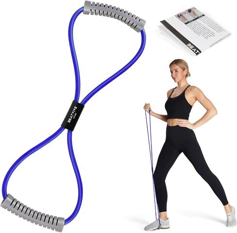 Resistance Band Figure 8 Exercise Cord, Fitness Resistance Bands with Handles, Exercise Tube Band for Arm and Shoulder Stretch in Saudi Arabia