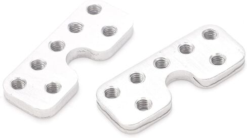 V Groove Bearing Flat Mount 3225 Series Durable Aluminum Robotic Accessories for Robotics V Groove Bearing Mounting Fixtures 2Pcs Set 40x16x4mm in Saudi Arabia